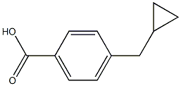 4-(cyclopropylmethyl)benzoic acid Structure