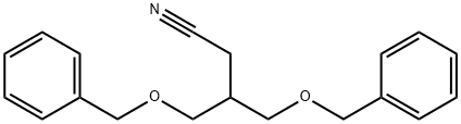 Butanenitrile, 4-(phenylmethoxy)-3-[(phenylmethoxy)methyl]- Structure