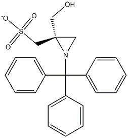 [(2S)-1-(triphenylmethyl)aziridin-2-yl]methyl methanesulfonate Structure