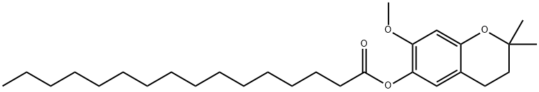 7-methoxy-2,2-dimethylchroman-6-yl palmitate Structure