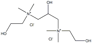 2-hydroxy-N,N'-bis(2-hydroxyethyl)-N,N,N',N'-tetramethylpropane-1,3-diaminium dichloride Structure