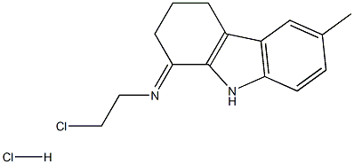 6-Methyl-1-(2-chloroethylimino)-1,2,3,4-tetrahydrocarbazole hydrochloride Structure