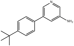 5-(4-TERT-BUTYLPHENYL)PYRIDIN-3-AMINE 구조식 이미지