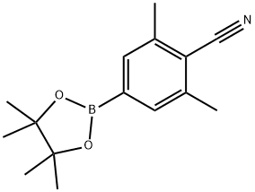 4-Cyano-3,5-dimethylphenylboronic acid pinacol ester Structure