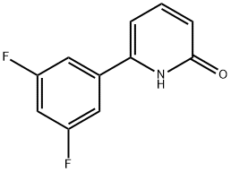 2-Hydroxy-6-(3,5-difluorophenyl)pyridine 구조식 이미지
