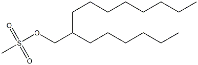 2-hexyldecyl methanesulfonate Structure