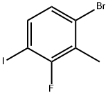 1-Bromo-3-fluoro-4-iodo-2-methyl-benzene 구조식 이미지