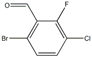 6-Bromo-3-chloro-2-fluorobenzaldehyde Structure