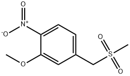 2-methoxy-4-((methylsulfonyl)methyl)-1-nitrobenzene Structure