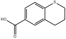 2H-1-Benzothiopyran-6-carboxylic acid, 3,4-dihydro- Structure