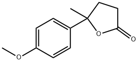 2(3H)-Furanone, dihydro-5-(4-methoxyphenyl)-5-methyl- Structure