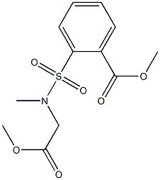 methyl 2-(N-(2-methoxy-2-oxoethyl)-N-methylsulfamoyl)benzoate Structure