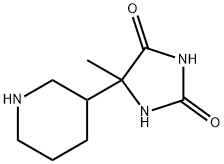 5-methyl-5-piperidin-3-ylimidazolidine-2,4-dione Structure