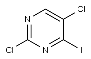 2,5-Dichloro-4-iodopyrimidine Structure