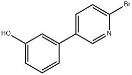 2-Bromo-5-(3-hydroxyphenyl)pyridine Structure