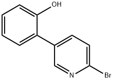 2-Bromo-5-(2-hydroxyphenyl)pyridine 구조식 이미지