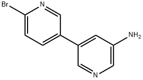 2-Bromo-5-(3-amino-5-pyridyl)pyridine 구조식 이미지