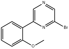 2-Bromo-6-(2-methoxyphenyl)pyrazine Structure