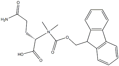 (2S)-5-(dimethylamino)-2-(9H-fluoren-9-ylmethoxycarbonylamino)-5-oxopentanoic acid Structure