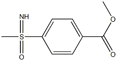 methyl 4-[imino(methyl)oxo-lambda6-sulfanyl]benzoate Structure