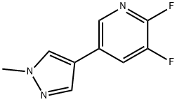 2,3-difluoro-5-(1-methyl-1H-pyrazol-4-yl)pyridine 구조식 이미지
