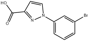 1-(3-bromophenyl)-1H-pyrazole-3-carboxylic acid 구조식 이미지