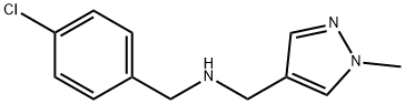 [(4-chlorophenyl)methyl][(1-methyl-1H-pyrazol-4-yl)methyl]amine Structure