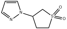 3-(1H-pyrazol-1-yl)-1lambda6-thiolane-1,1-dione Structure