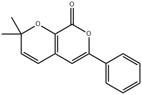 2,2-Dimethyl-6-phenylpyrano[3,4-b]pyran-8-one Structure