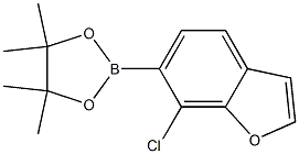 2-(7-chloro-1-benzofuran-6-yl)-4,4,5,5-tetramethyl-1,3,2-dioxaborolane Structure