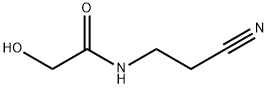 N-(2-cyanoethyl)-2-hydroxyacetamide 구조식 이미지