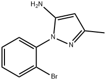 3-methyl-1-(2-bromophenyl)-1H-pyrazol-5-amine Structure