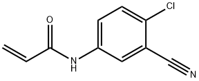 N-(4-chloro-3-cyanophenyl)prop-2-enamide 구조식 이미지