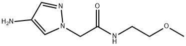 2-(4-amino-1H-pyrazol-1-yl)-N-(2-methoxyethyl)acetamide 구조식 이미지