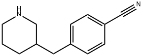 4-(piperidin-3-ylmethyl)benzonitrile Structure