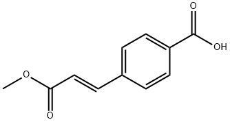 (E)-4-(3-methoxy-3-oxoprop-1-en-1-yl)benzoic acid 구조식 이미지