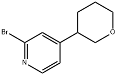 2-Bromo-4-(tetrahydropyran-3-yl)pyridine 구조식 이미지