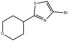 4-Bromo-2-(tetrahydropyran-4-yl)thiazole Structure