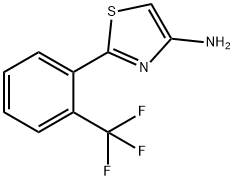 4-Amino-2-(2-trifluoromethylphenyl)thiazole 구조식 이미지