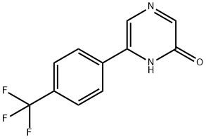 2-Hydroxy-6-(4-trifluoromethylphenyl)pyrazine Structure