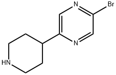 2-Bromo-5-(piperidin-4-yl)pyrazine Structure