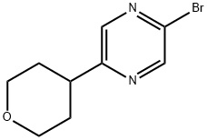 2-Bromo-5-(tetrahydropyran-4-yl)pyrazine Structure