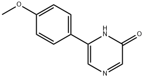 2-Hydroxy-6-(4-methoxyphenyl)pyrazine 구조식 이미지