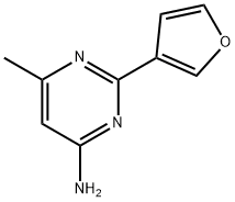 4-Amino-6-methyl-2-(3-furyl)pyrimidine Structure