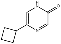 2-Hydroxy-5-(cyclobutyl)pyrazine 구조식 이미지