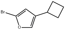 2-Bromo-4-(cyclobutyl)furan 구조식 이미지