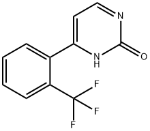 2-Hydroxy-4-(2-trifluoromethylphenyl)pyrimidine 구조식 이미지