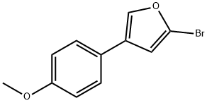 2-Bromo-4-(4-methoxyphenyl)furan 구조식 이미지