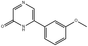 2-Hydroxy-6-(3-methoxyphenyl)pyrazine 구조식 이미지