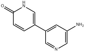 2-Hydroxy-5-(3-amino-5-pyridyl)pyridine Structure